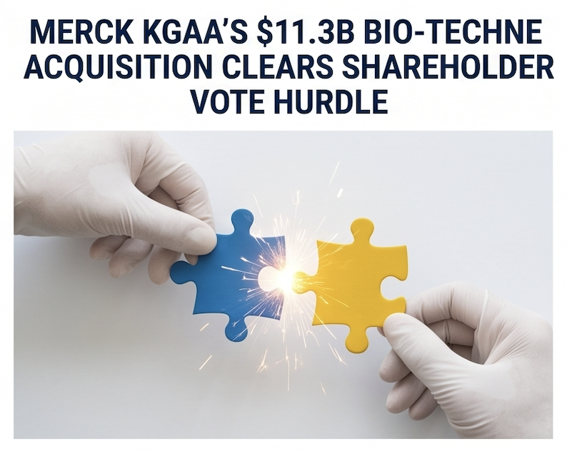 Merck KGaA's $11.3B Bio-Techne Acquisition Clears Shareholder Vote Hurdle
