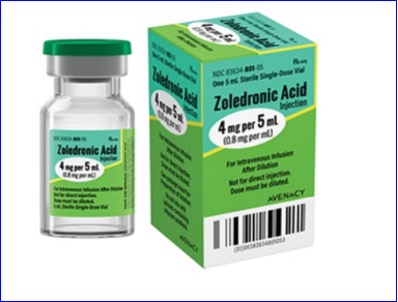 Avenacy intros generic Zometa