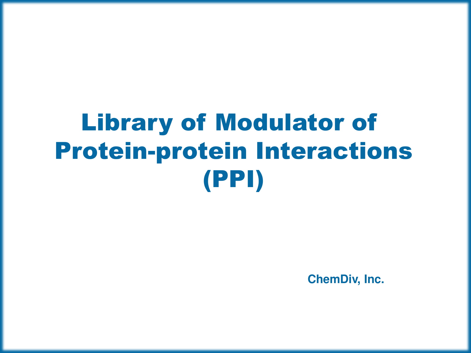  Shape Helix Mimetics PPI Library