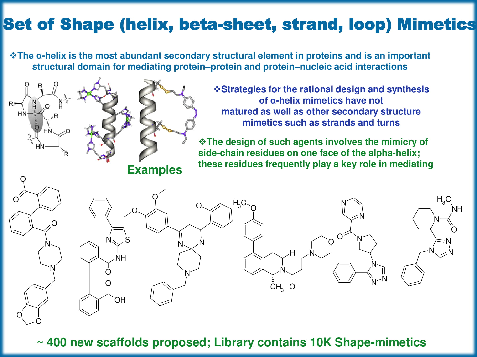  Shape Helix Mimetics PPI Library