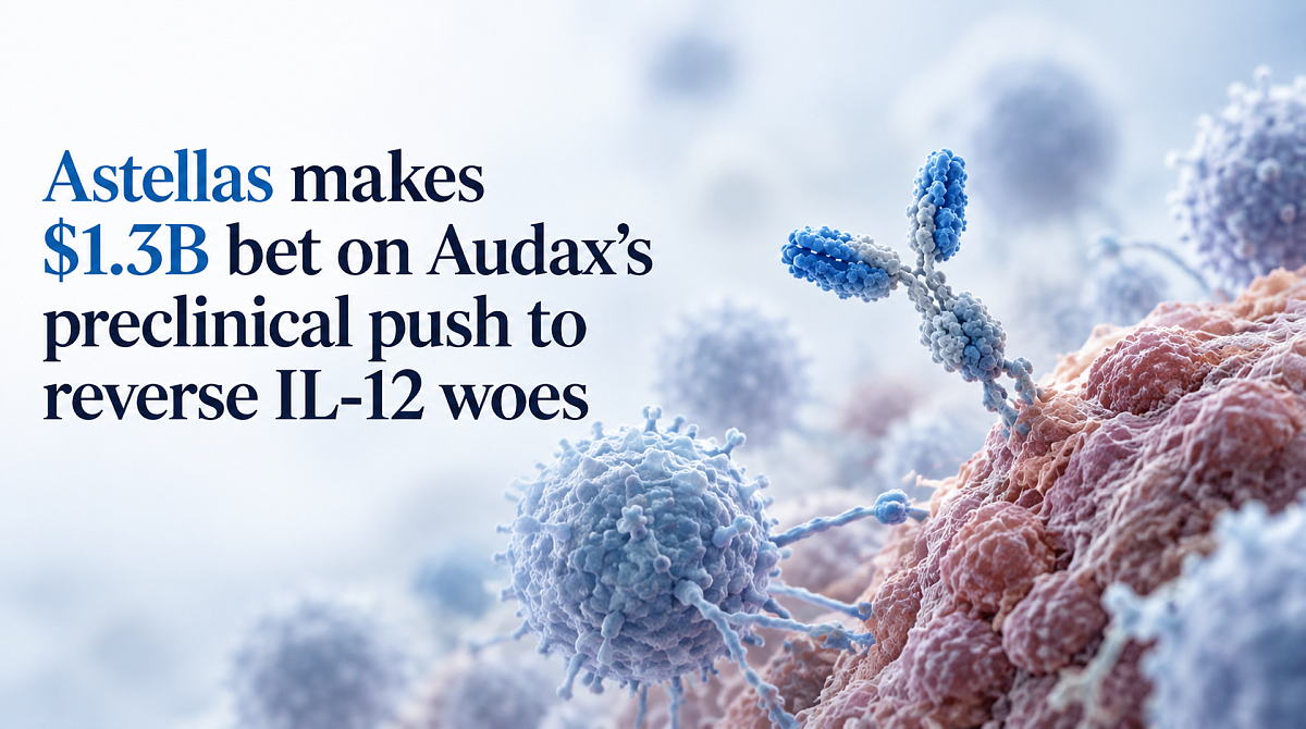 Astellas makes $1.3B bet on Audax’s preclinical push to reverse IL-12 woes