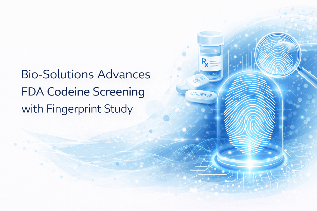 Bio Solutions advances FDA codeine screening with fingerprint study