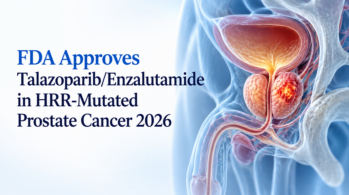 FDA Approves Talazoparib/Enzalutamide in HRR-Mutated Prostate Cancer 2026