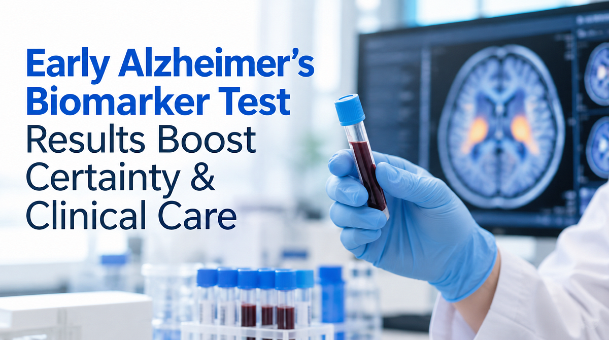 Early Alzheimer's Biomarker Test Results Boost Certainty & Clinical Care
