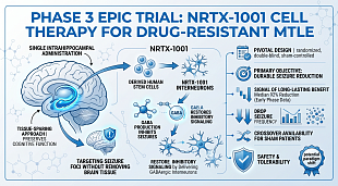 Phase 3 EPIC Trial Evaluates NRTX-1001 Cell Therapy for Drug-Resistant MTLE