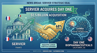 Servier Buys Day One Biopharmaceuticals for $2.5bn in Rare Cancer Deal