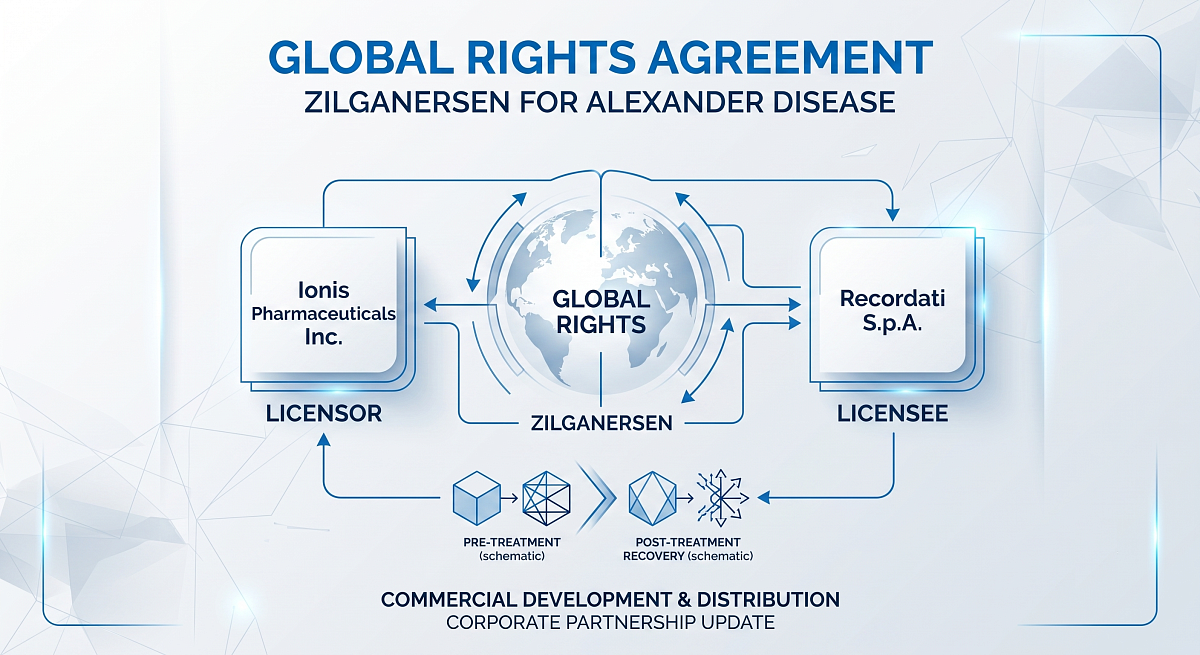 Ionis Grants Recordati Global Rights to Zilganersen for Alexander Disease