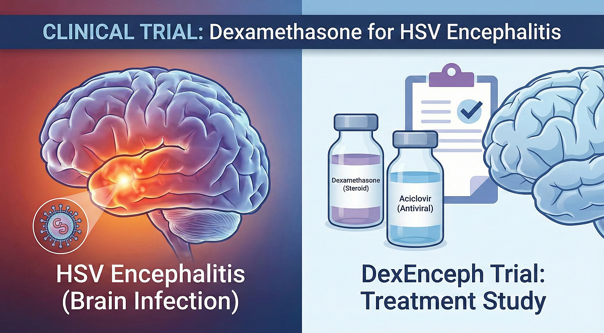 Clinical Trial: Dexamethasone Safe in Encephalitis, Early Use May Help