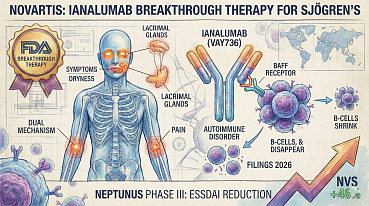 FDA Grants Breakthrough Therapy to Novartis' Ianalumab for Sjögren's Disease