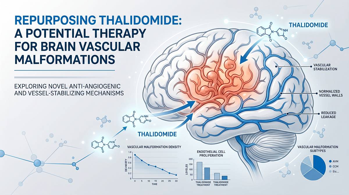 Thalidomide Shows Potential for Treating Brain Vascular Malformations