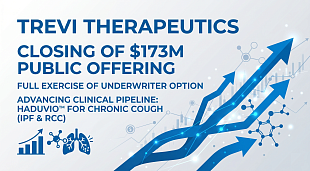 Trevi Therapeutics Announces Closing of $173M Underwritten Public Offer