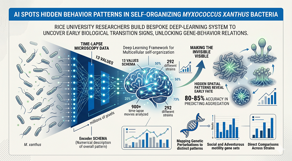 AI Spots Hidden Behavior Patterns in Self-Organizing Myxococcus xanthus