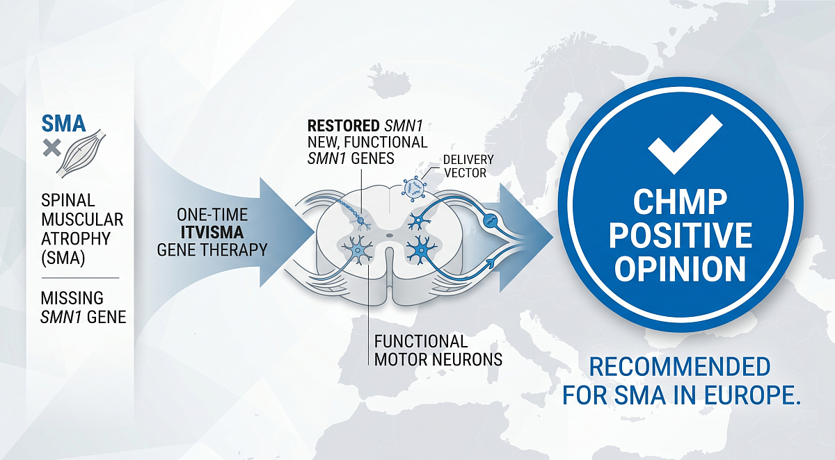 Novartis' Itvisma Gene Therapy Gains CHMP Nod for SMA in Europe