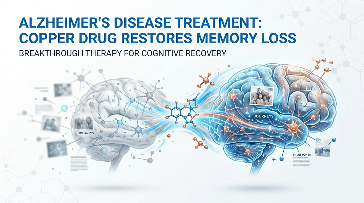 Alzheimer's Disease Treatment Options: Copper Drug Restores Memory Loss