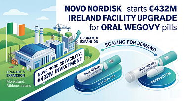 Novo Nordisk Starts €432m Ireland Facility Upgrade for Oral Wegovy Pills