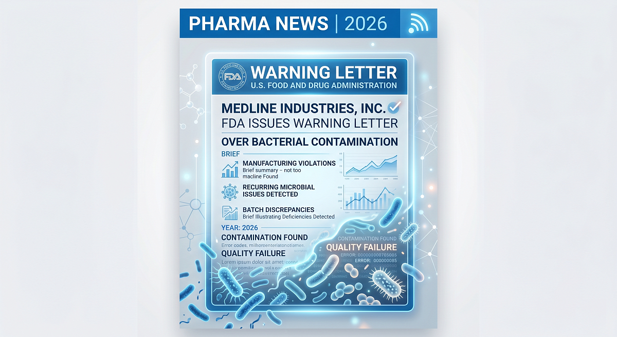 FDA Issues Warning Letter to Medline Over Bacterial Contamination