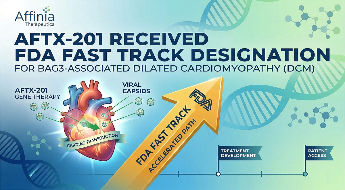 Affinia’s AFTX-201 Gene Therapy Earns FDA Fast Track for BAG3 Heart Disease