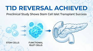 Stem Cell & Islet Transplant Reverses Type 1 Diabetes in Preclinical Study