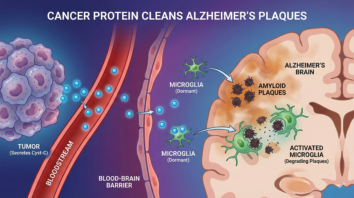 Cancer Tumors May Protect Against Alzheimer's by Cleaning Protein Clumps