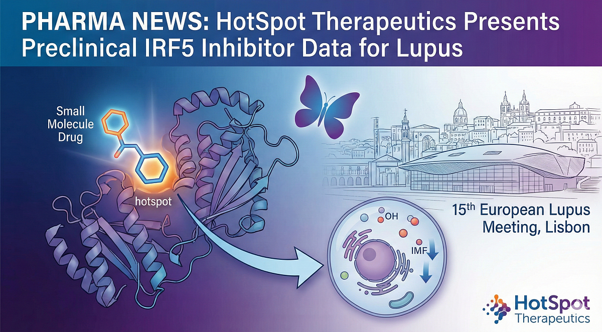 HotSpot Therapeutics to Present IRF5 Data at 15th European Lupus Meeting