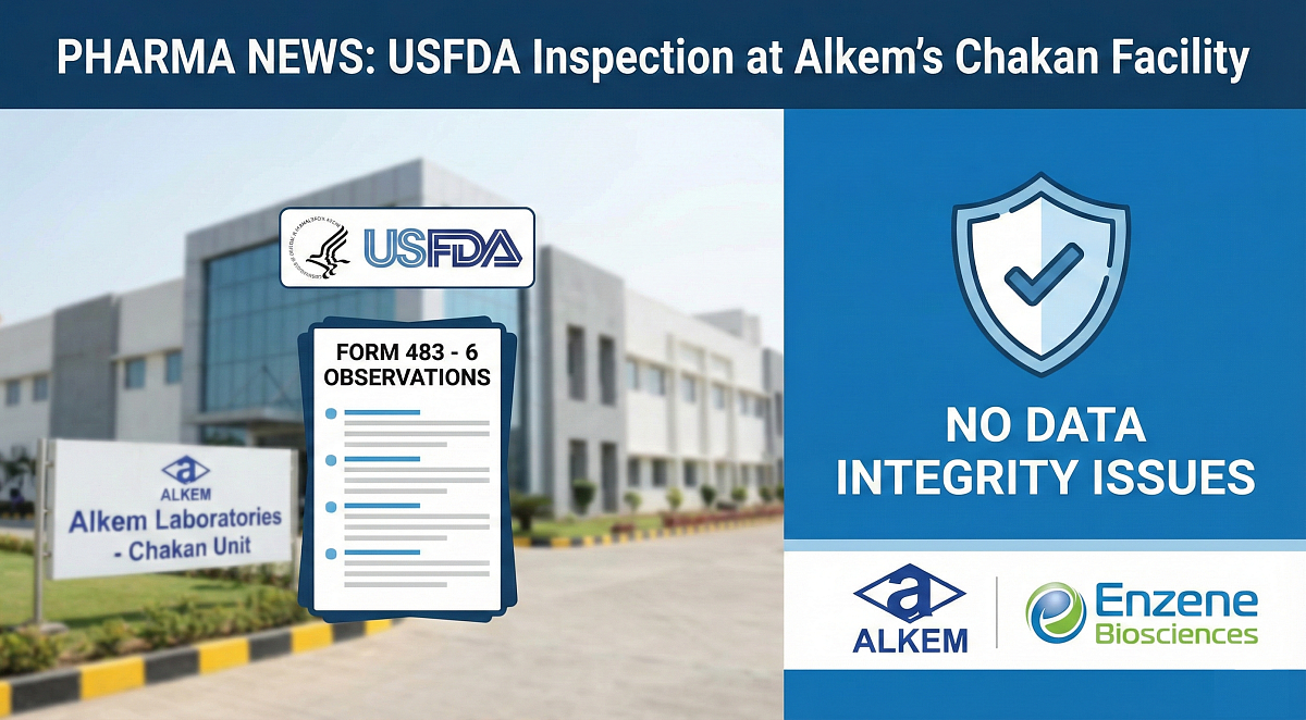 Alkem’s Enzene Unit Gets USFDA Form 483: 6 Observations, No Data Issues