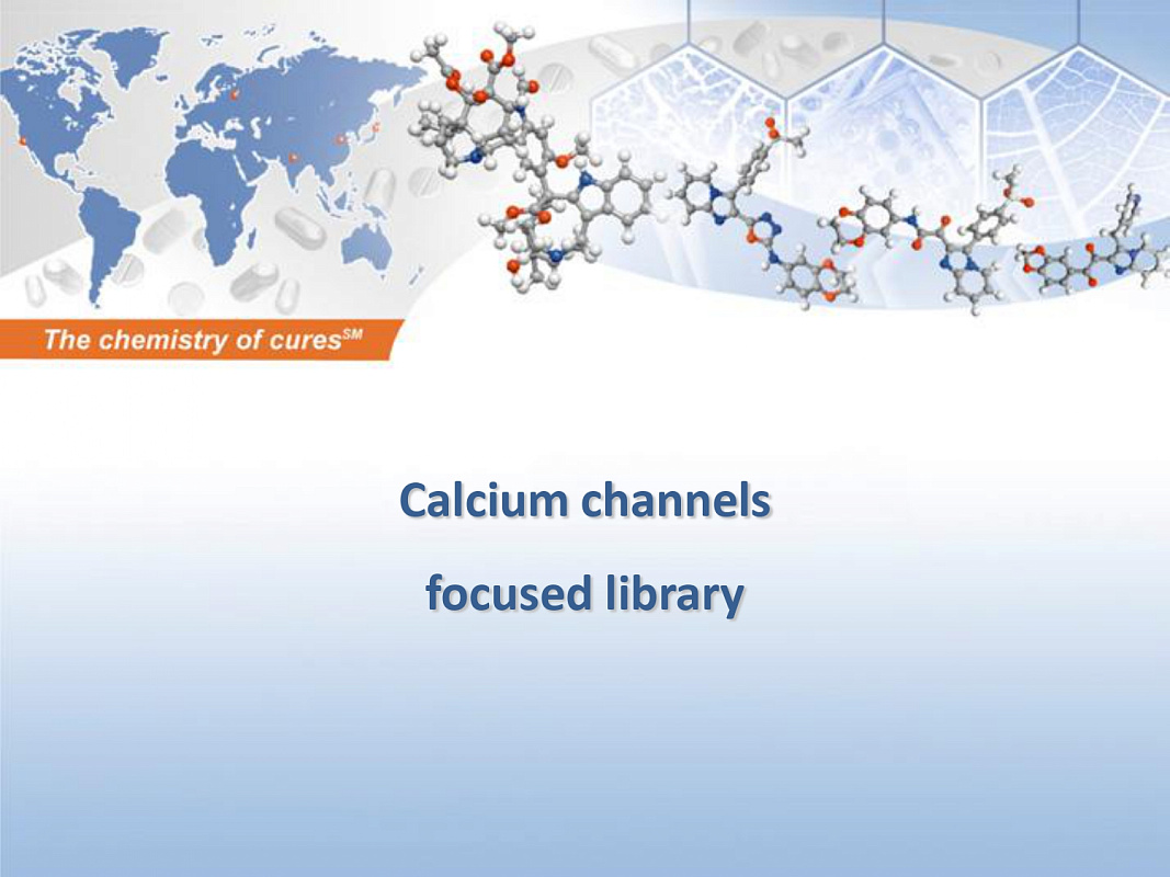 Calcium channels focused library