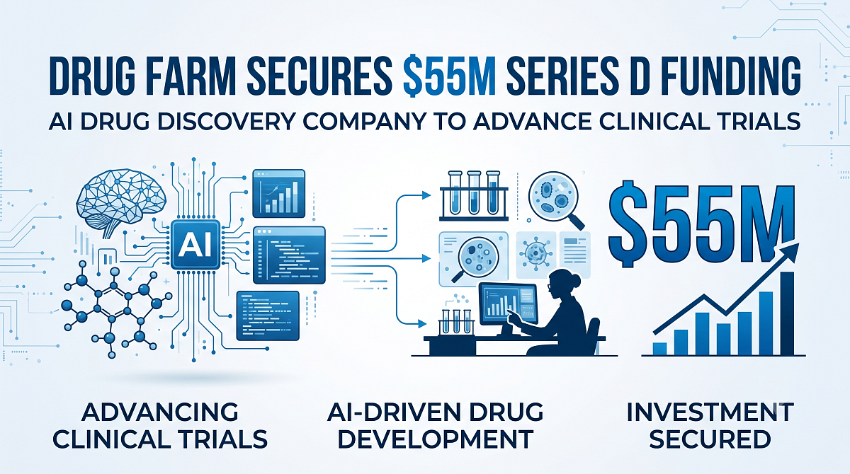 AI Drug Discovery: Drug Farm Secures $55M Series D for Clinical Trials