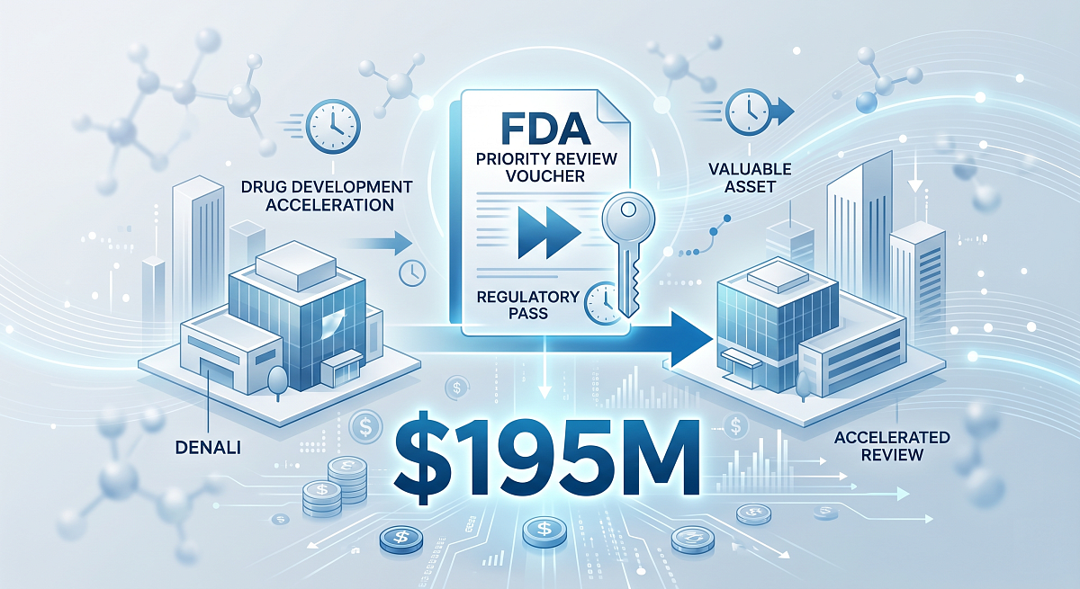 FDA Priority Review Voucher: Denali Sells Regulatory Pass for $195M
