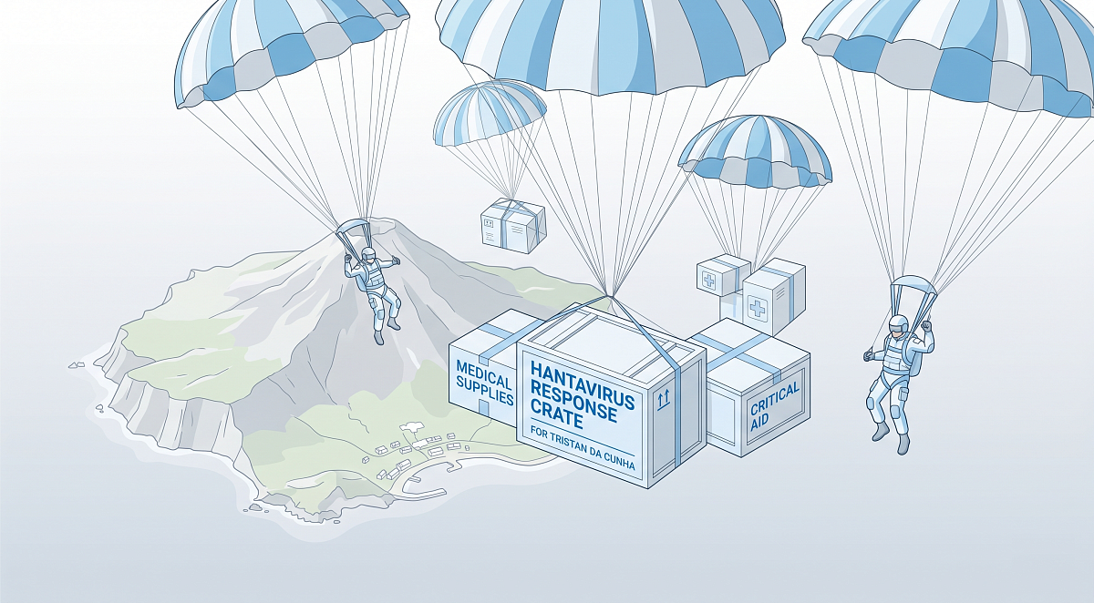 UK Paratroopers Execute Medical Airdrop on Tristan da Cunha for Hantavirus
