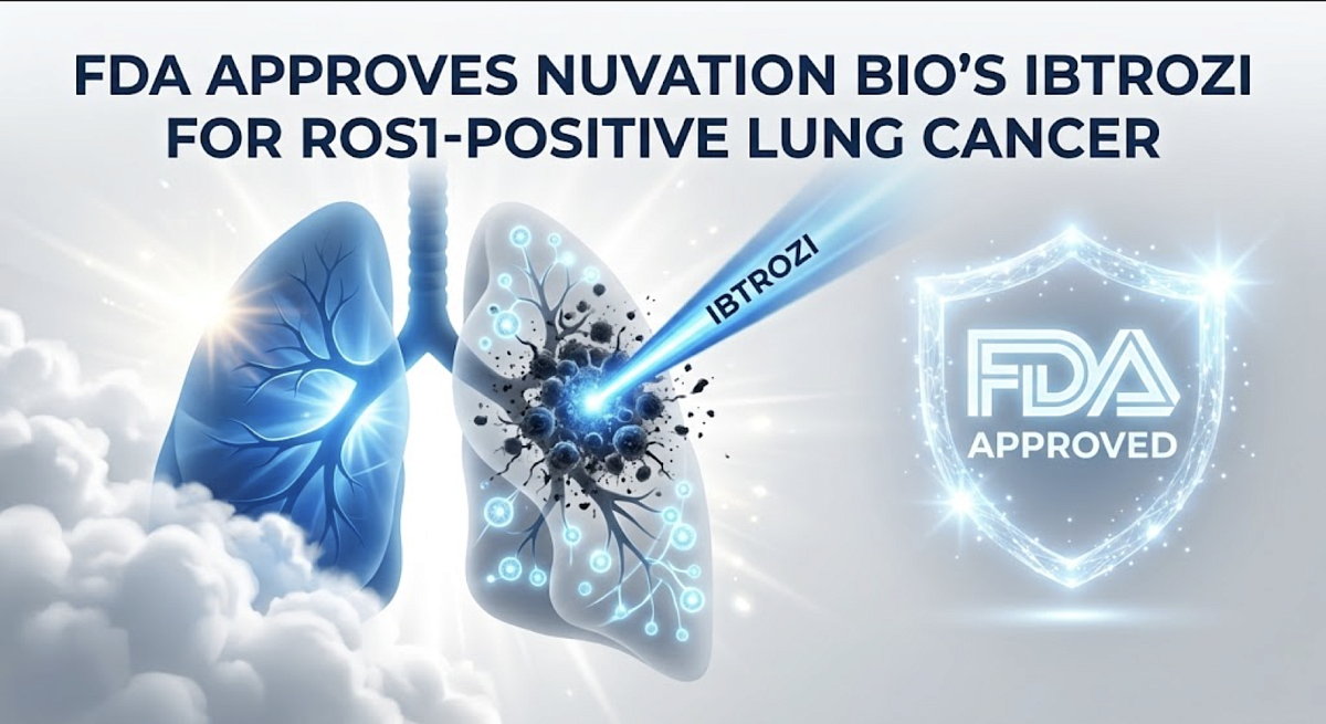 FDA Approves Nuvation Bio's IBTROZI sNDA for ROS1-Positive Lung Cancer
