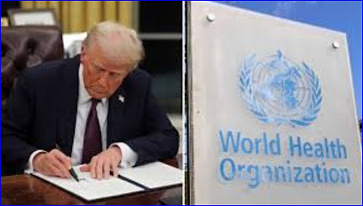 Withdraws U.S. from World Health Organization