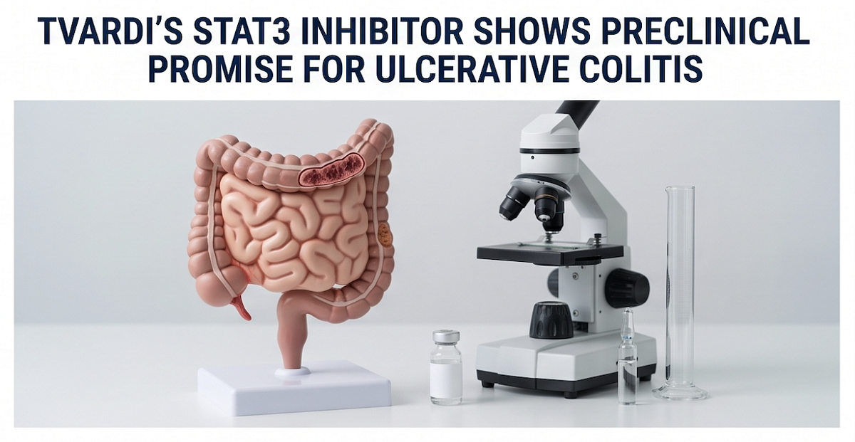 Tvardi's STAT3 Inhibitor Shows Preclinical Promise for Ulcerative Colitis