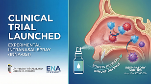 UMSOM Launches Trial for INNA-051 Intranasal Spray Against Respiratory Viruses
