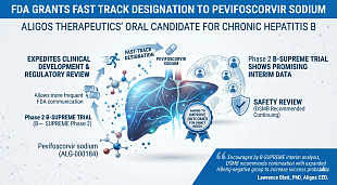 FDA Fast Tracks Pevifoscorvir Sodium for Chronic Hepatitis B Treatment