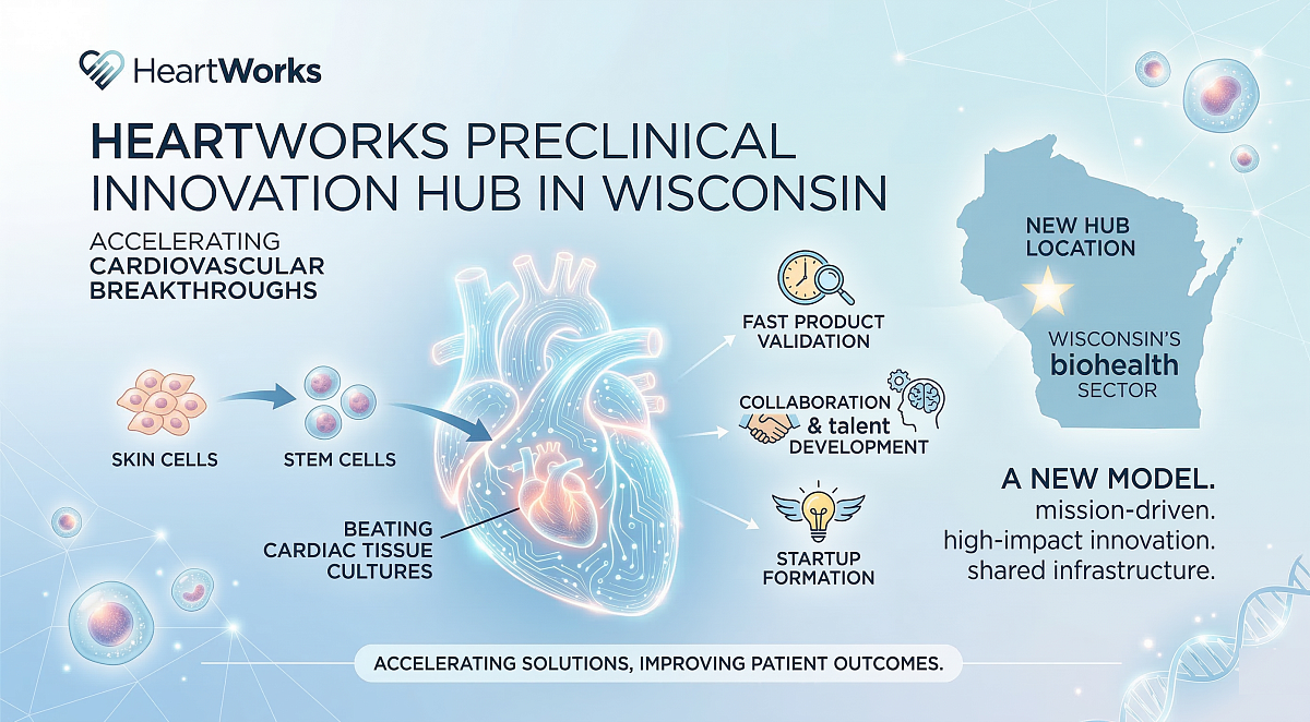 HeartWorks Advances New Model for Preclinical Biomedical Innovation in Wisconsin