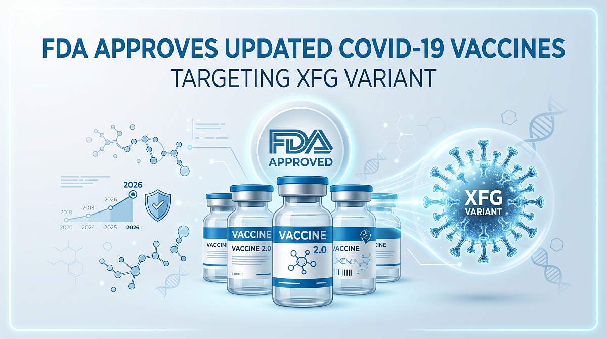 Updated Covid-19 Vaccines Targeting XFG Variant Approved by FDA