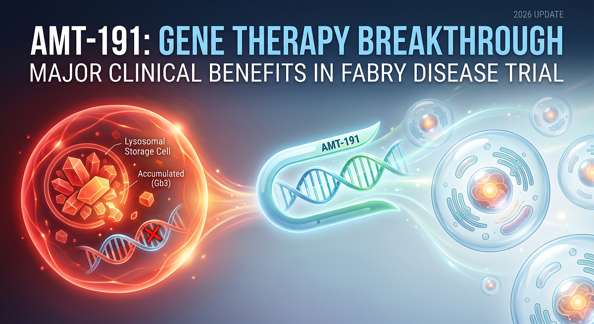 AMT-191 Gene Therapy Shows Major Clinical Benefits in Fabry Disease Trial