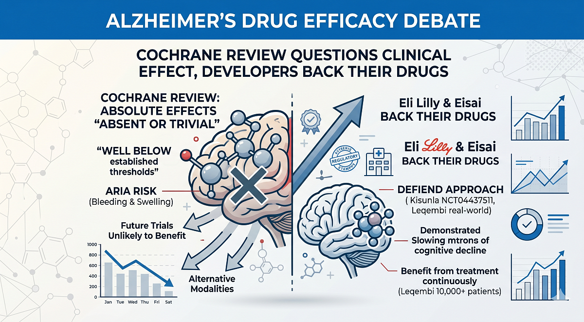 Developers Back Alzheimer’s Drugs Despite Report Citing Lack of Efficacy