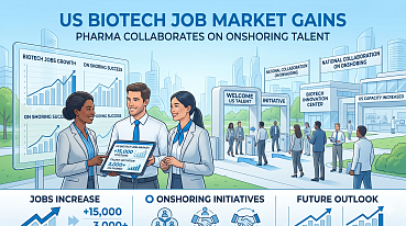 US Biotech Job Market Gains: Pharma Collaborates on Onshoring Talent
