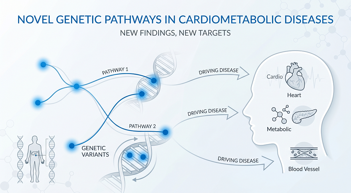 Study Identifies Novel Genetic Pathways Driving Cardiometabolic Diseases